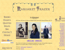 Tablet Screenshot of margaretfrazer.com